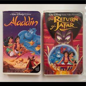Aladdin + Return of Jafar Disney COLLECTIBLE VHS